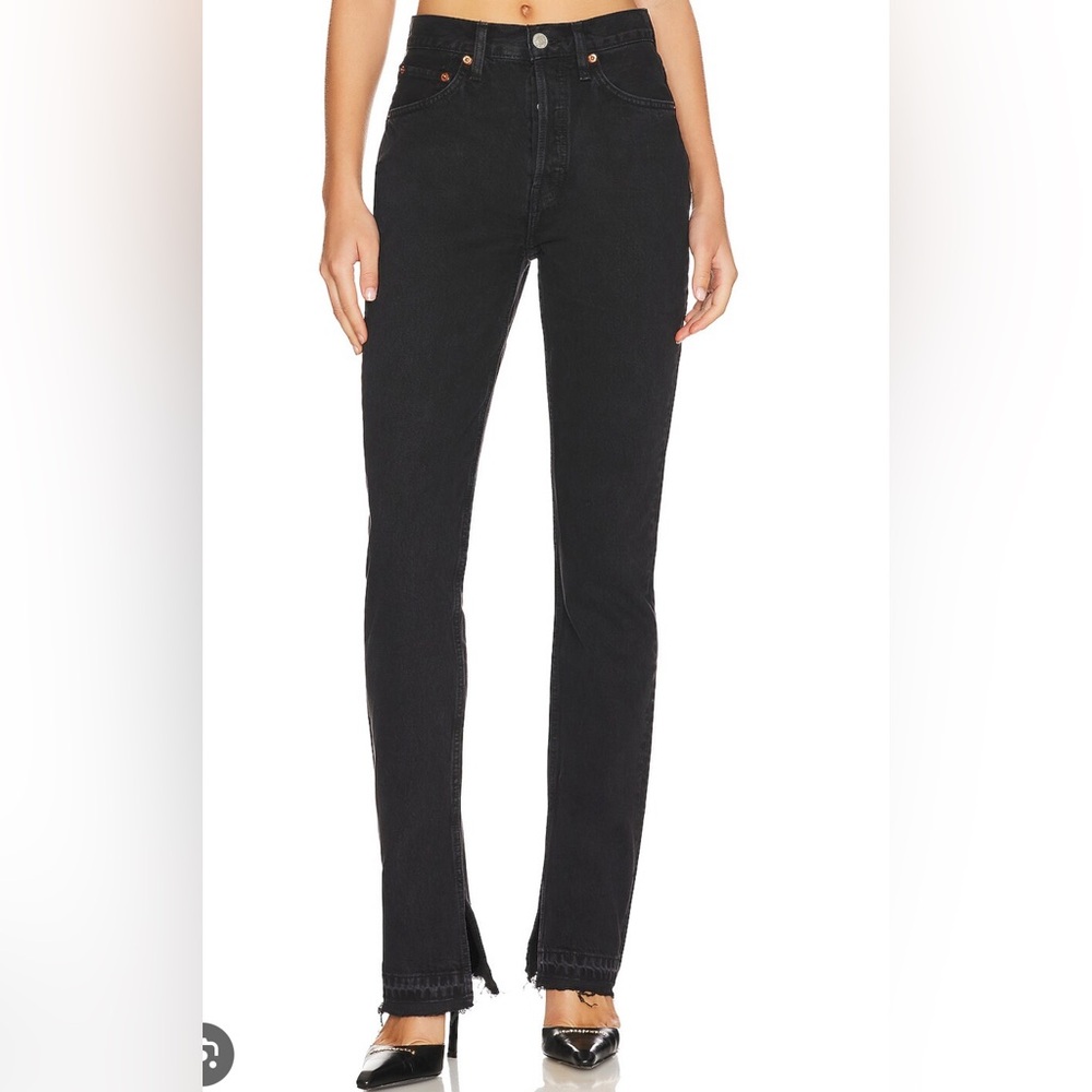 High Rise Skinny Boot
Washed Black